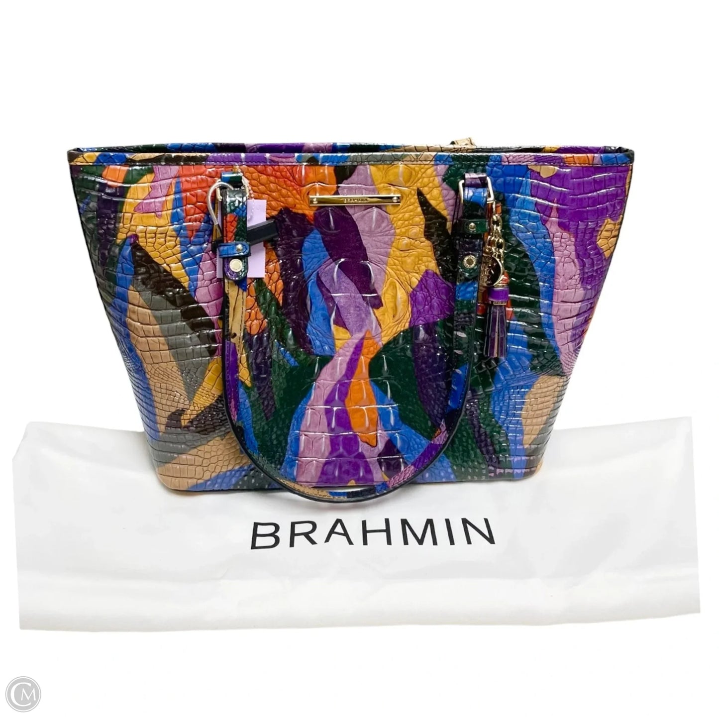 Tote Designer By Brahmin, Size: Medium