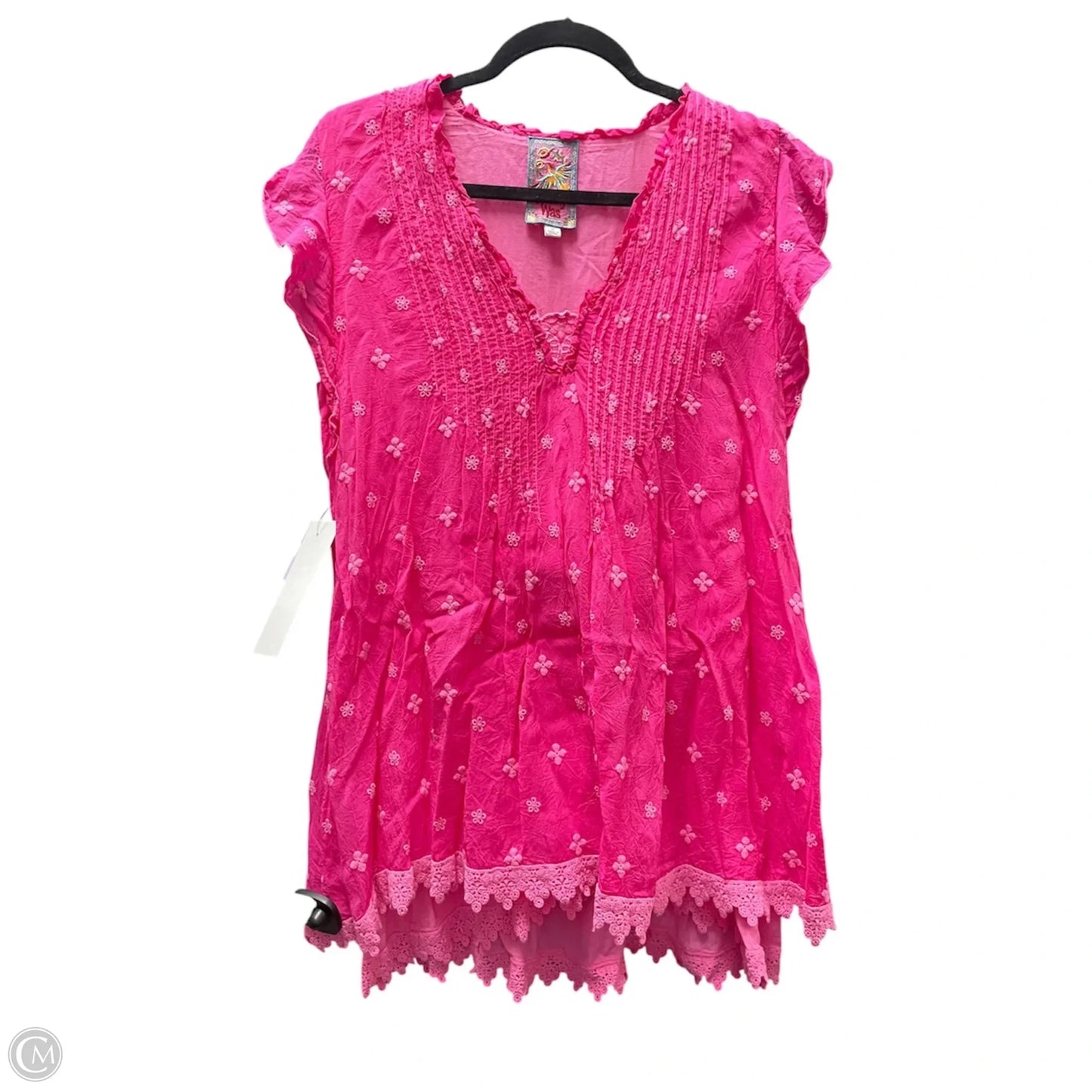 Blouse Designer By Johnny Was In Pink, Size: M