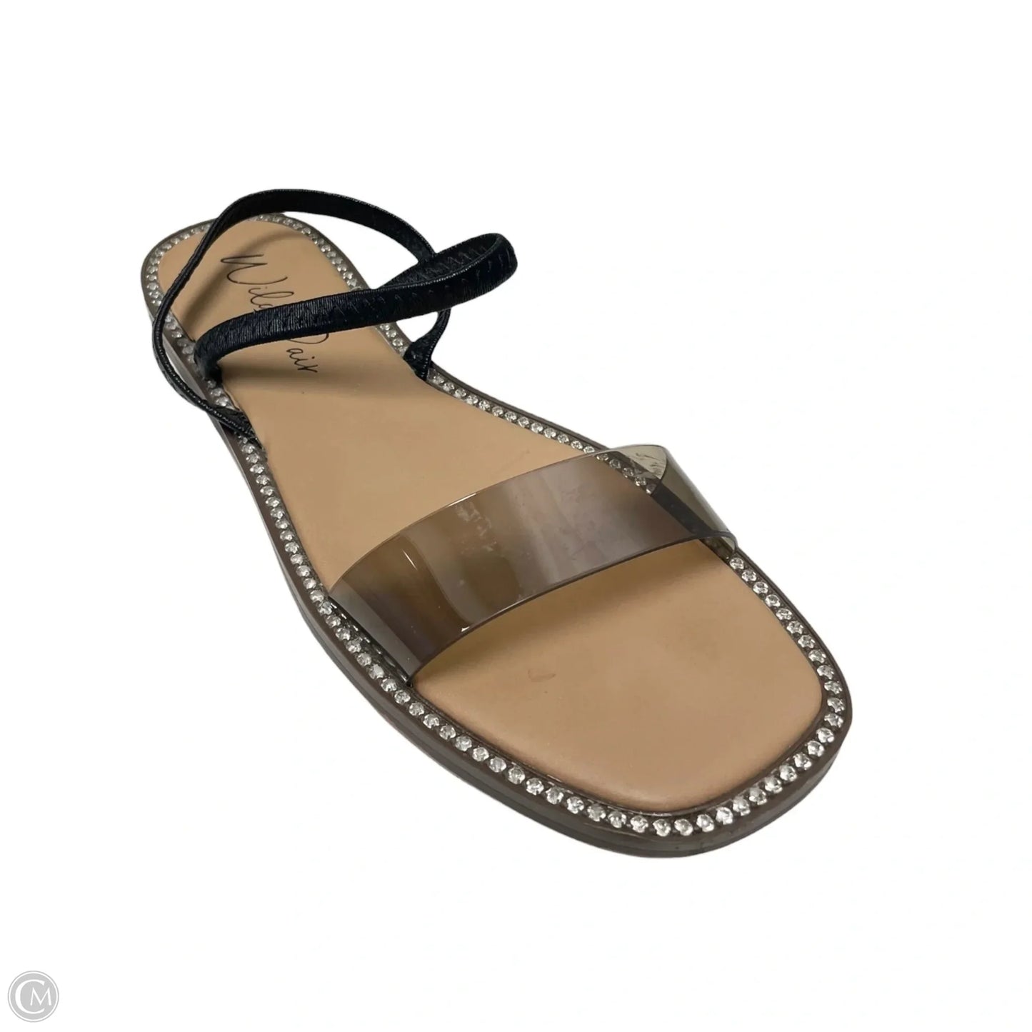 Sandals Flats By WILD PAIR In Black & Tan, Size: 7