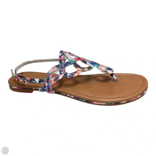 Sandals Flats By Kelly And Katie In Multi-colored, Size: 8