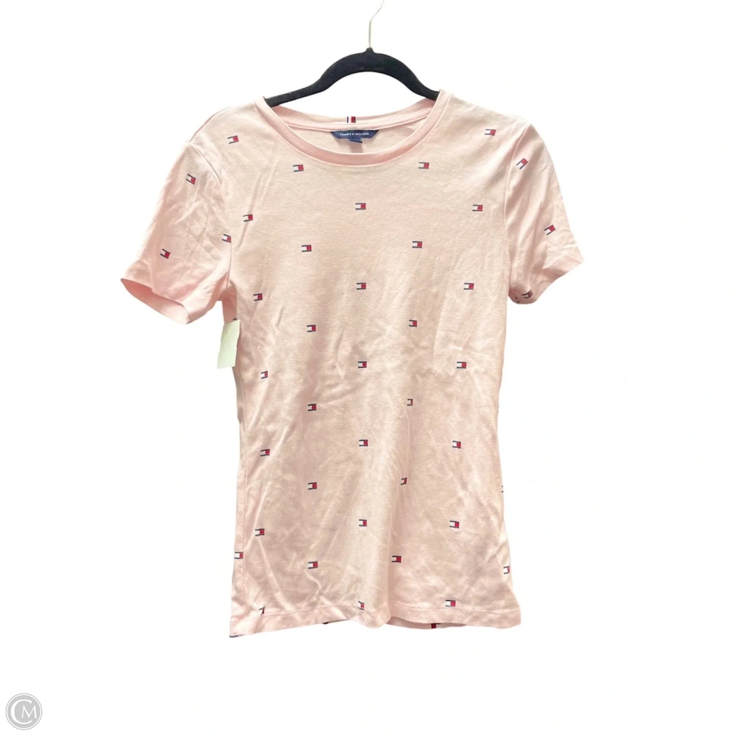Top Short Sleeve By Tommy Hilfiger In Pink, Size: M