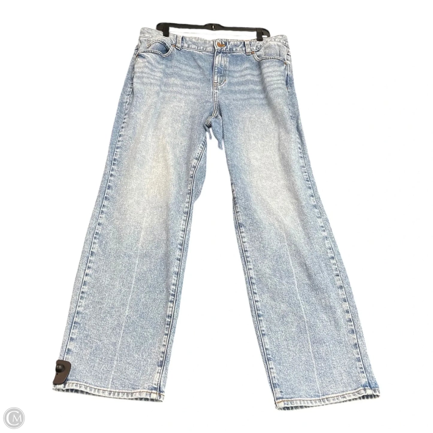 Jeans Straight By Talbots In Blue Denim, Size: L