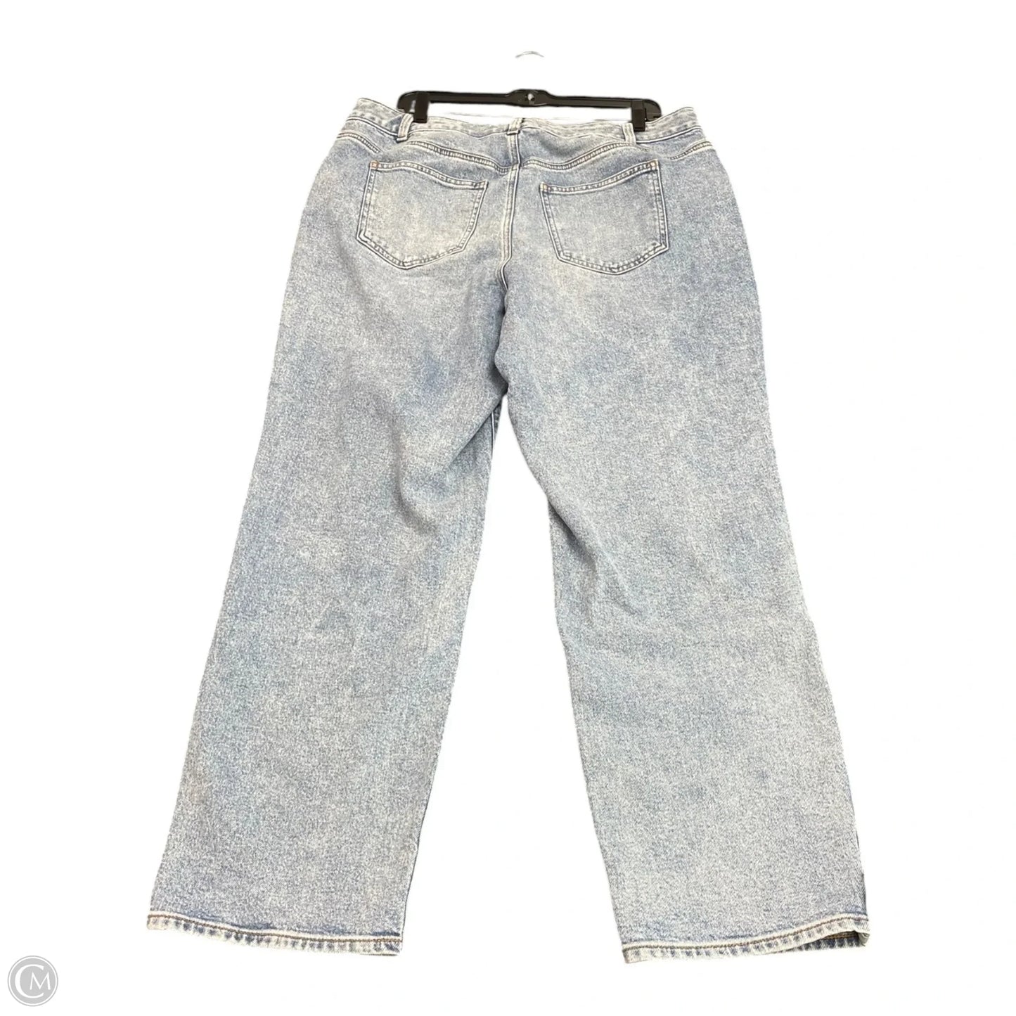 Jeans Straight By Talbots In Blue Denim, Size: L