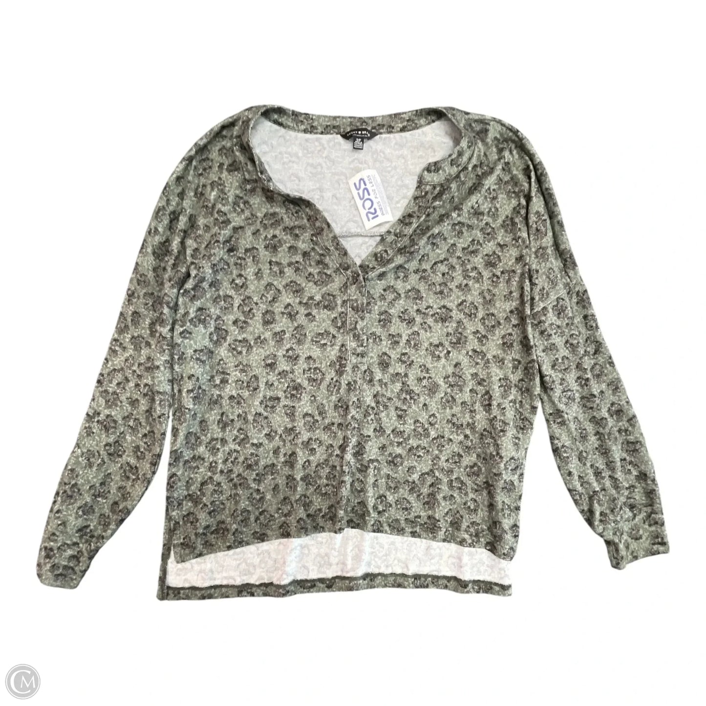 Top Long Sleeve By Lucky Brand In Animal Print, Size: Sp