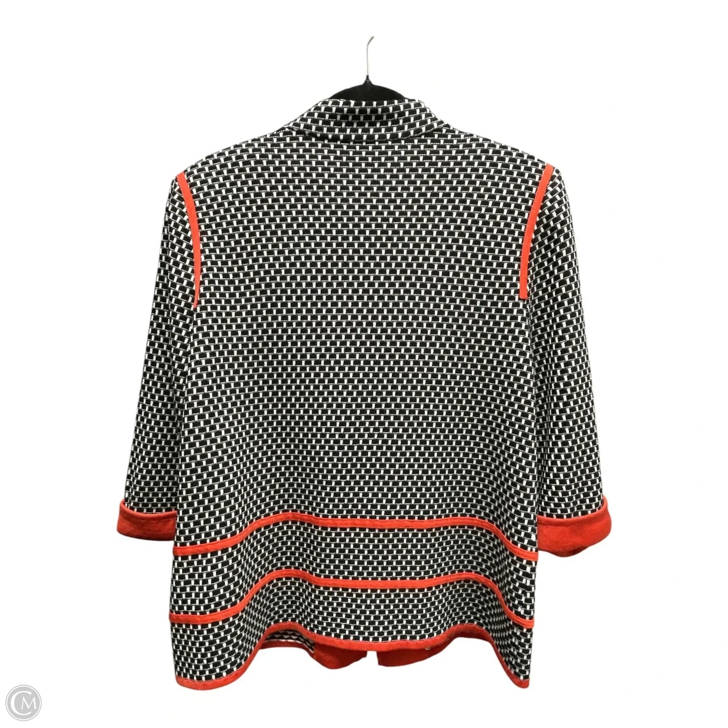 Blazer By Ming Wang In Black & White, Size: L