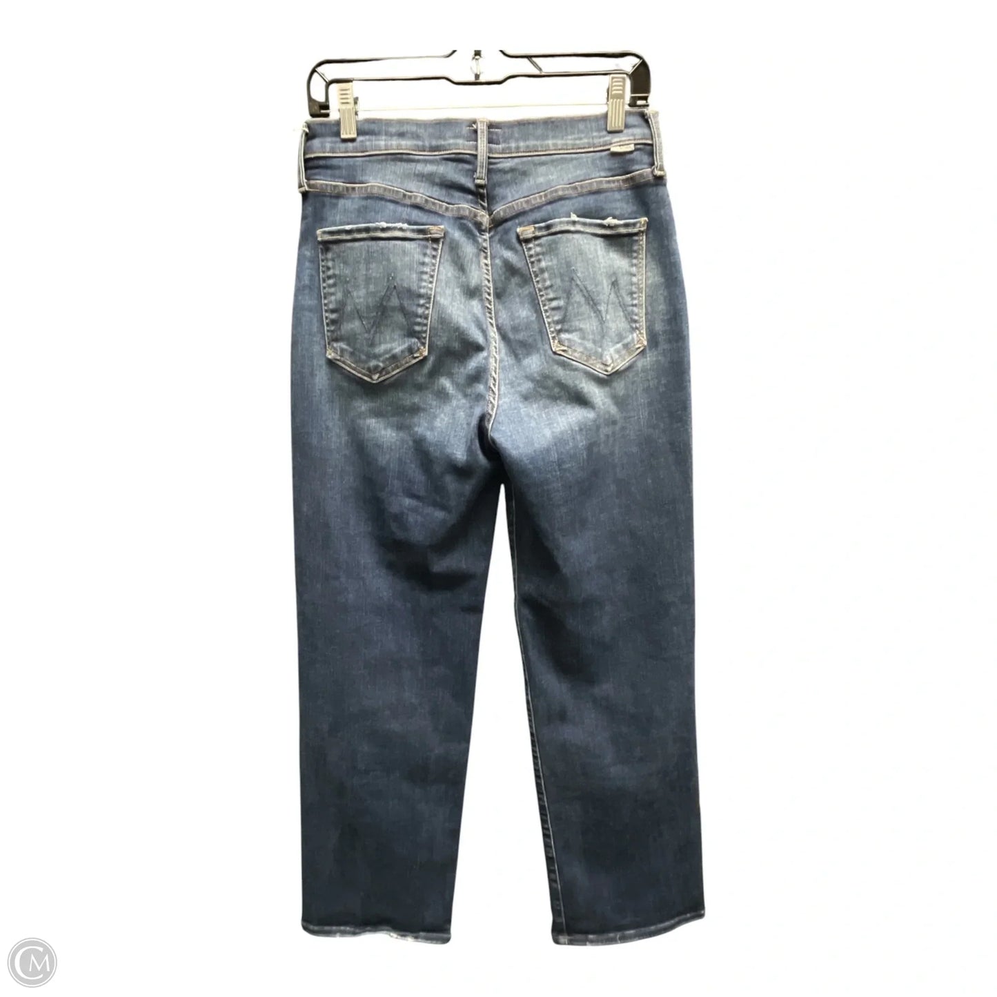 Jeans Straight By Mother In Blue Denim, Size: 8