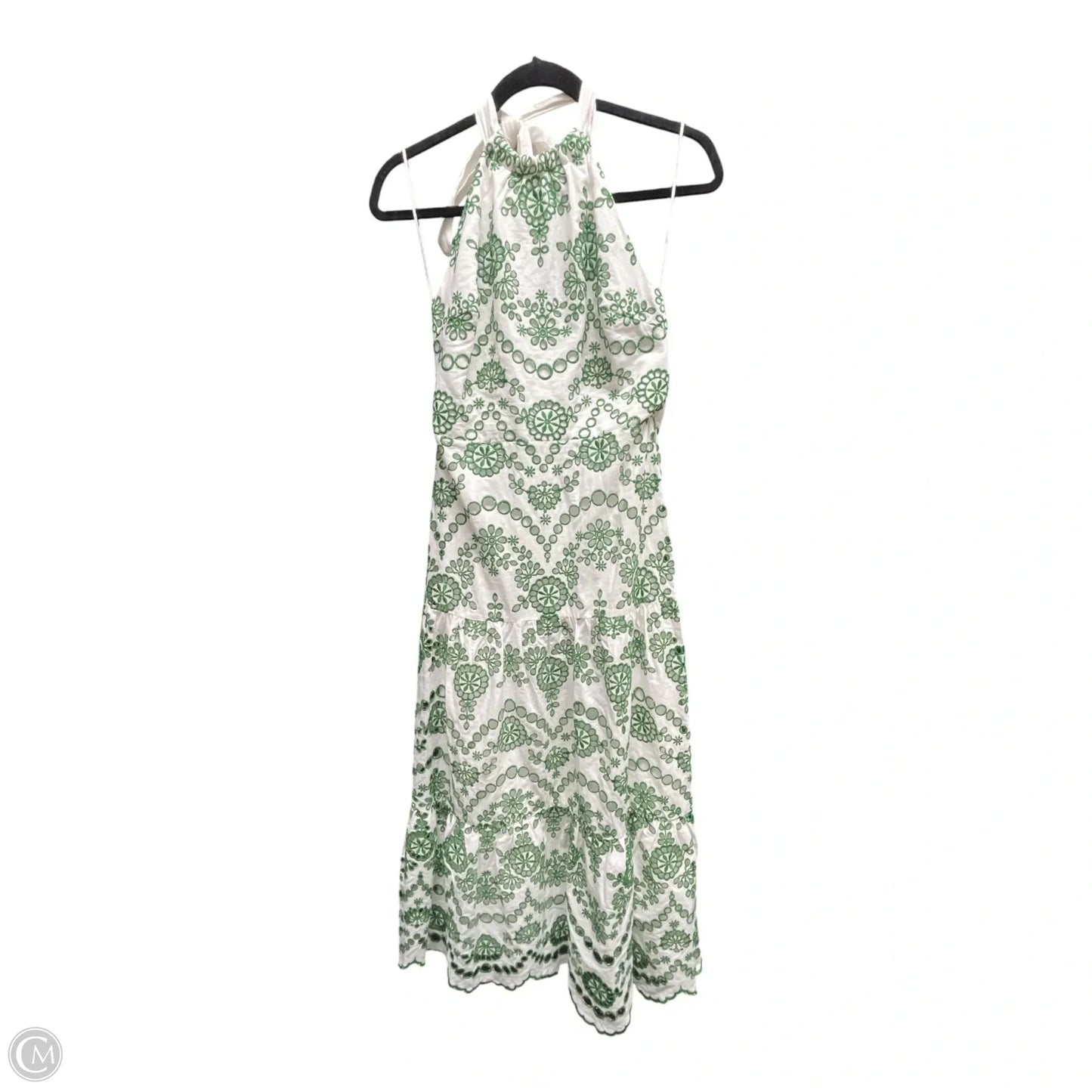 Dress Designer By Milly In Green & White, Size: S