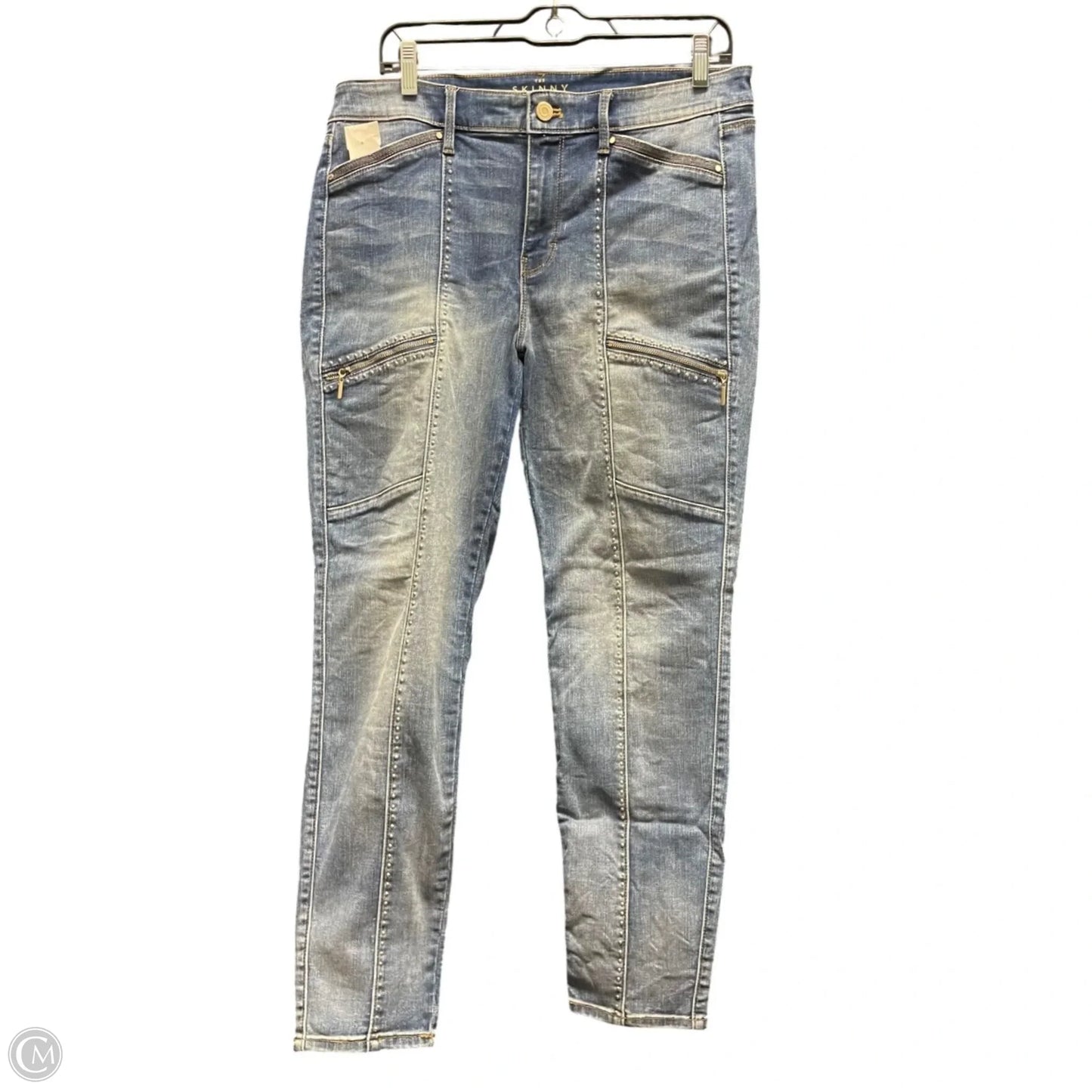 Jeans Skinny By White House Black Market In Blue Denim, Size: 10
