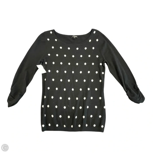 Top 3/4 Sleeve By Express In Polkadot Pattern, Size: M