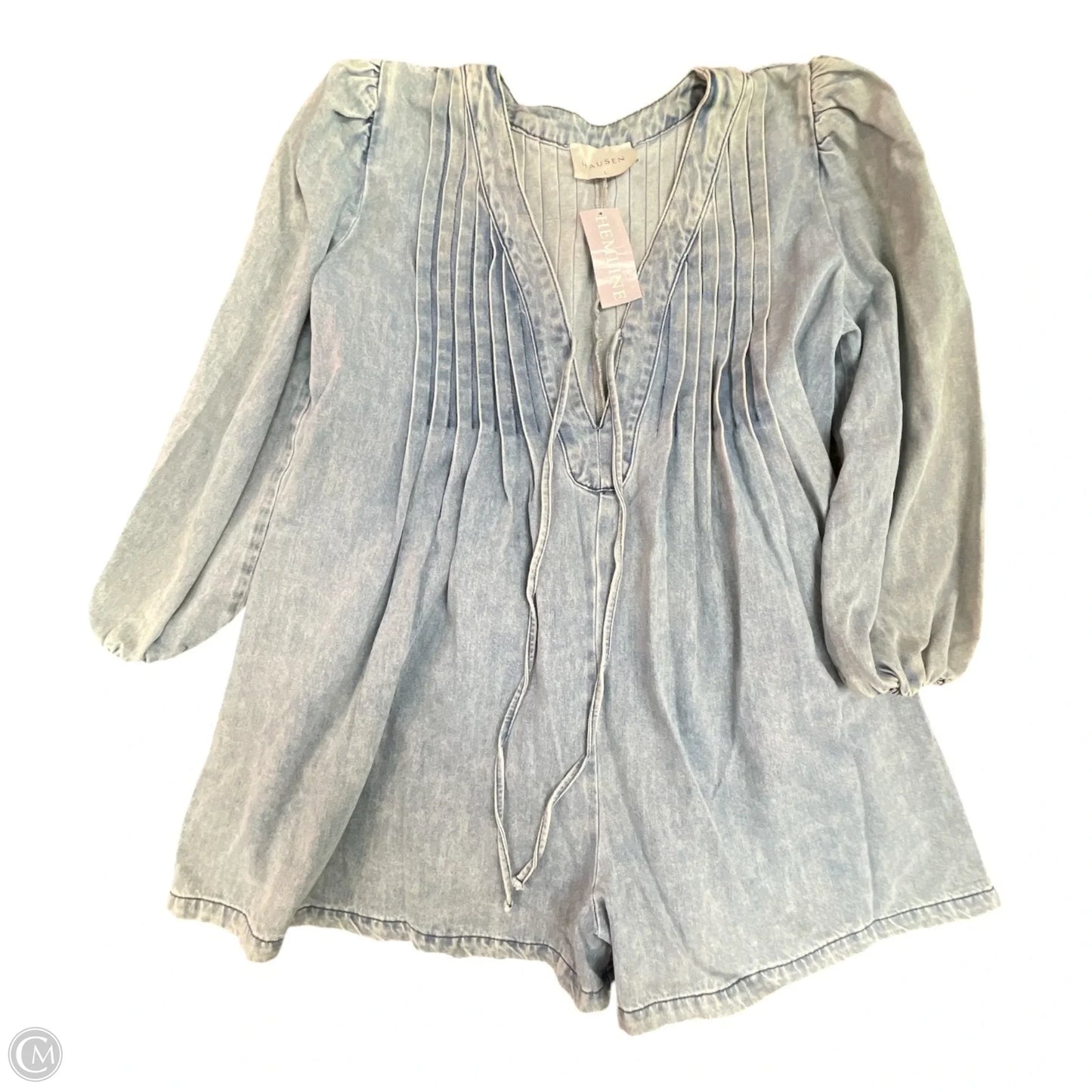 ROMPER By HAUSEN In Blue Denim, Size: L