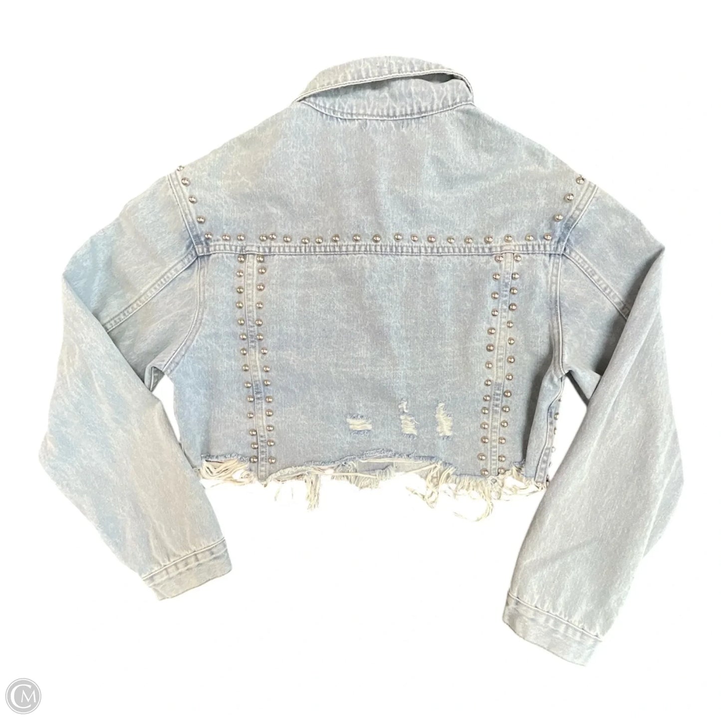 Jacket Denim By Veveret In Blue Denim, Size: M