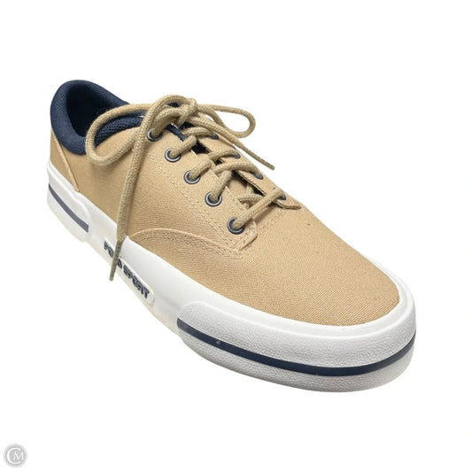 Shoes Sneakers By Polo Ralph Lauren In Blue & Tan, Size: 8.5
