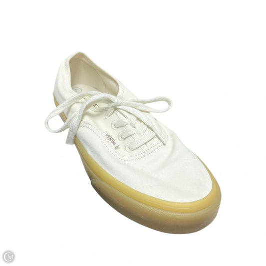Shoes Sneakers By Vans In Cream & Tan, Size: 6.5