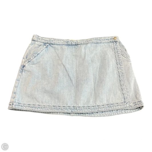 Skort By Show Me Your Mumu In Blue Denim, Size: Xxl