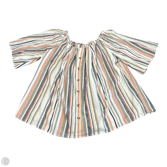 Top Short Sleeve By Speed Limit In Striped Pattern, Size: 3x