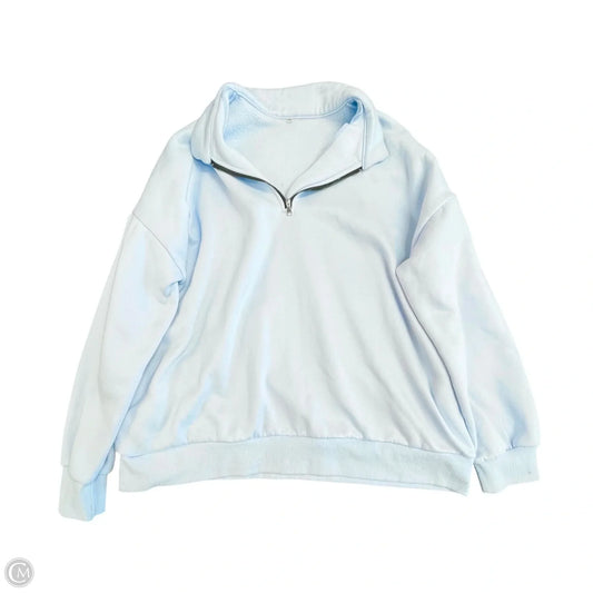 Sweatshirt Collar By Clothes Mentor In Blue, Size: 2x