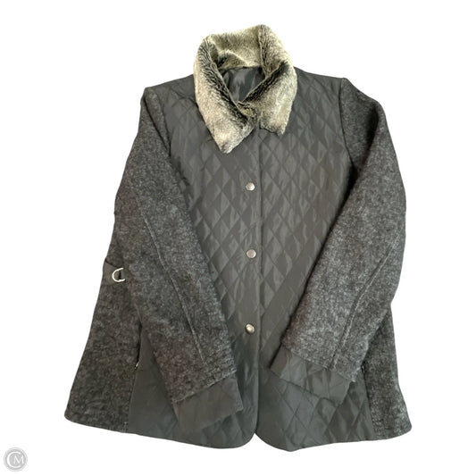 Jacket Puffer & Quilted By For Cynthia In Black, Size: L