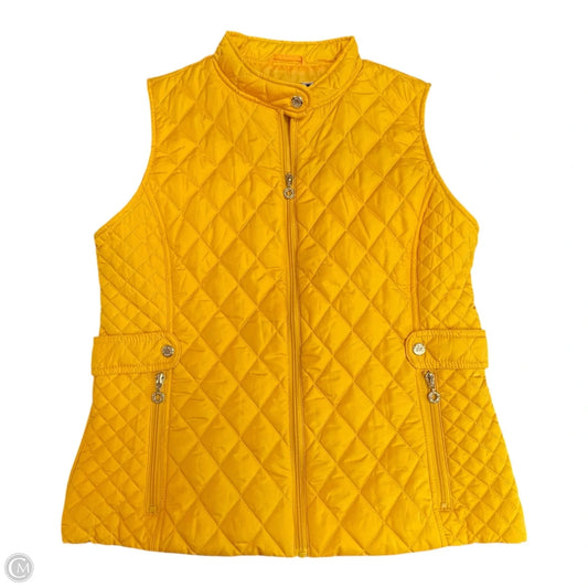 Vest Puffer & Quilted By Marc New York In Yellow, Size: L