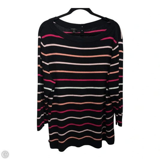 Sweater By Talbots In Striped Pattern, Size: 3x