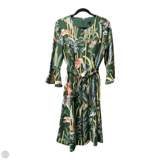 Dress Casual Midi By Ann Taylor In Floral Print, Size: 8