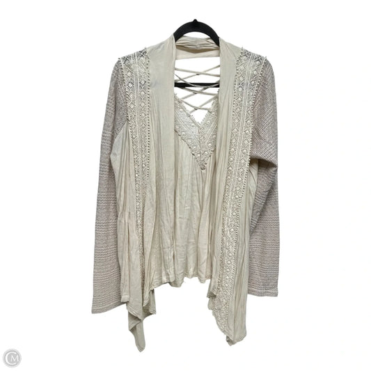 Cardigan By Miss Me In Tan, Size: Xl