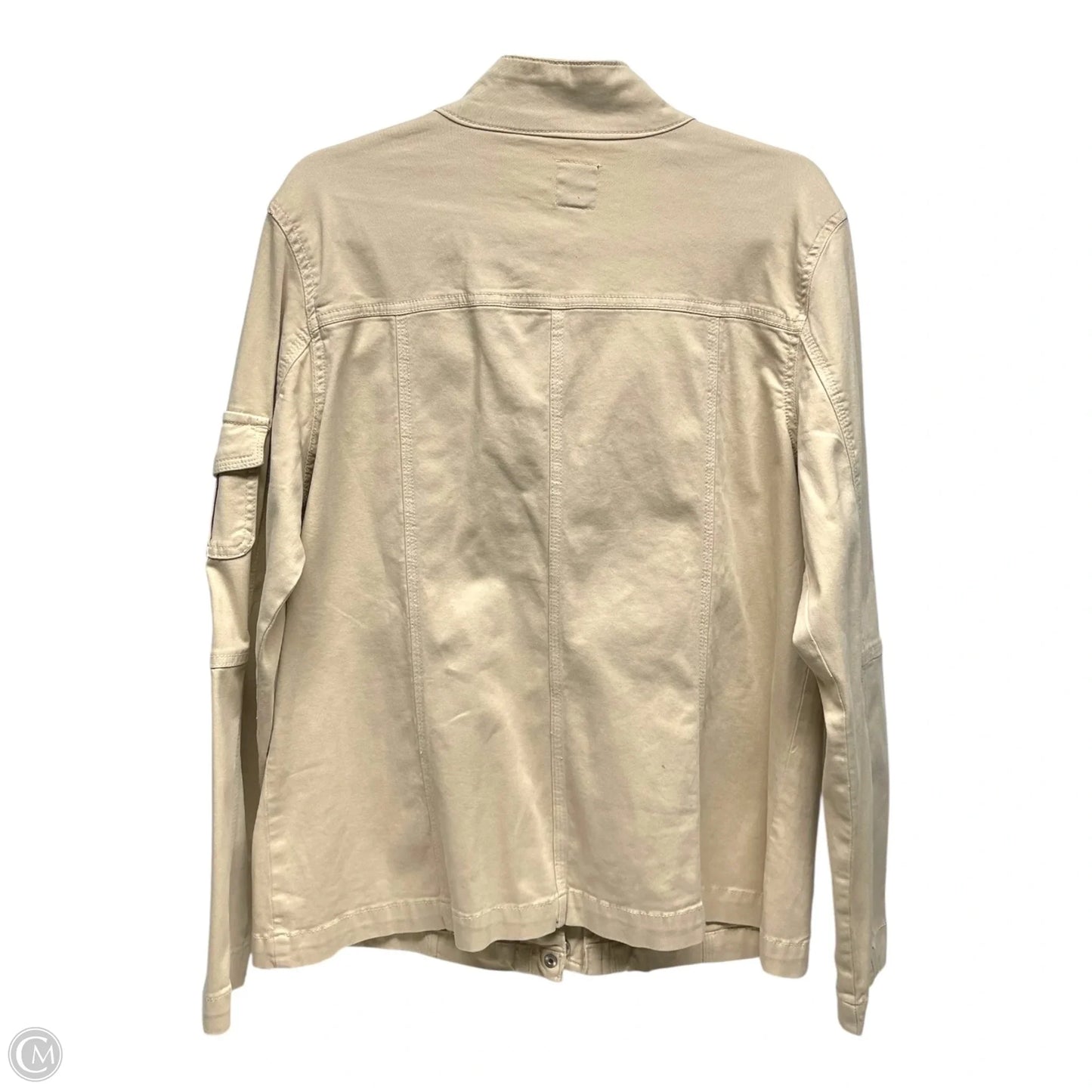 Jacket Denim By Kensie In Tan, Size: Xl