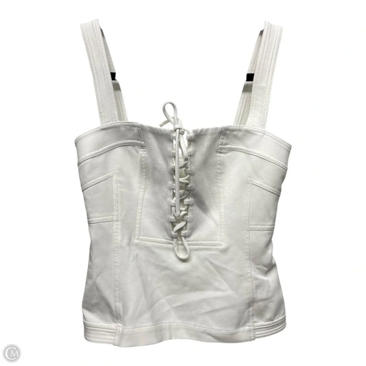 Top Sleeveless Designer By Diane Von Furstenberg In White, Size: 0