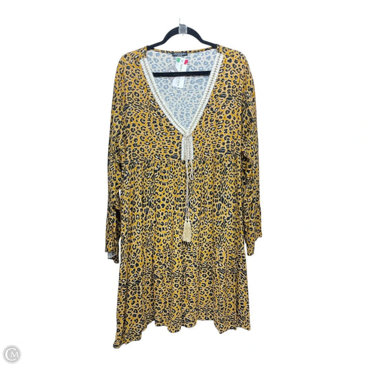 Dress Casual Short By WALEXITA DESIGN In Animal Print, Size: 1x