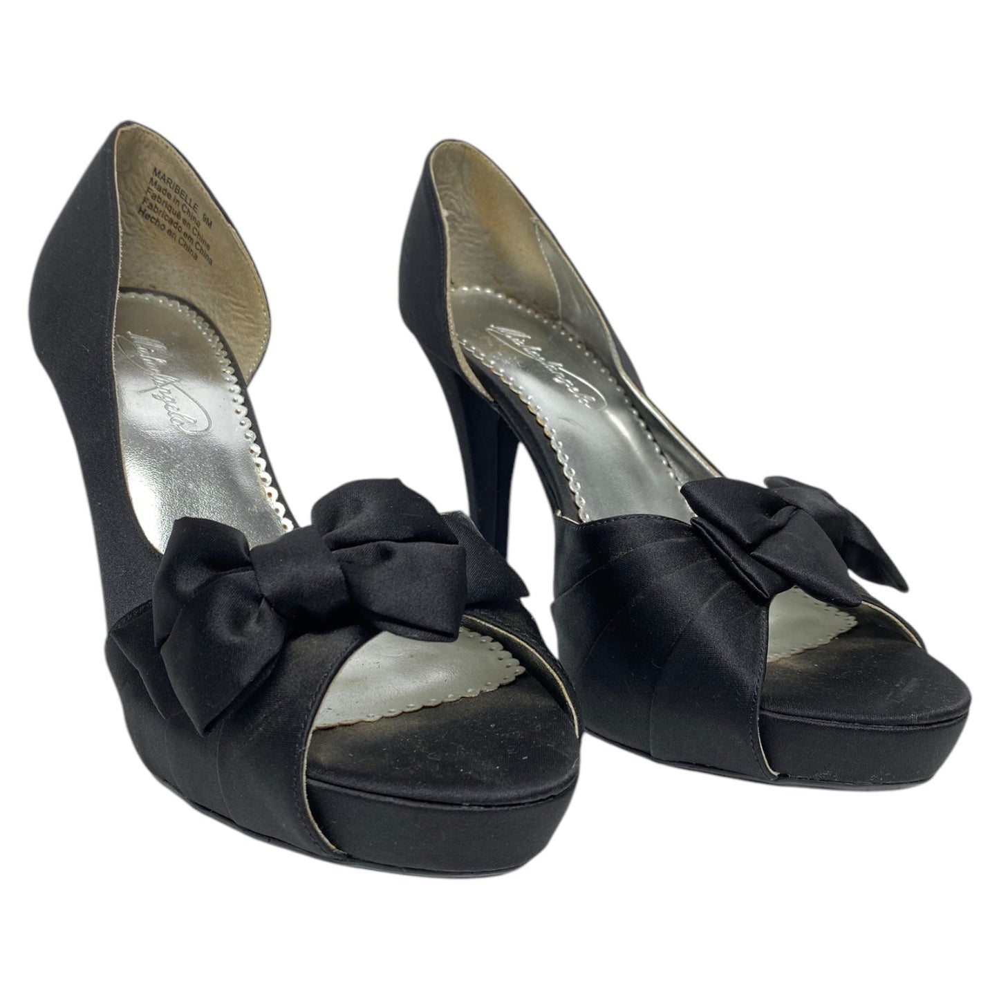 Shoes Heels Stiletto By Michaelangelo In Black, Size: 9