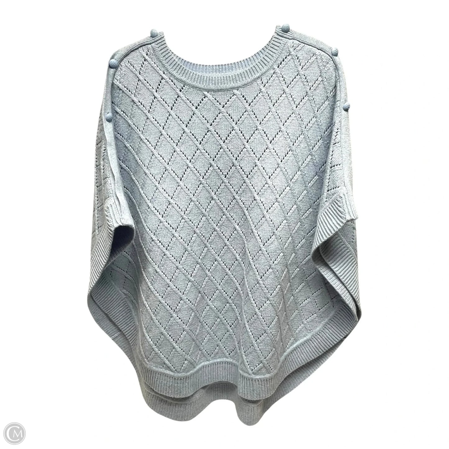 Poncho By Talbots In Blue, Size: L