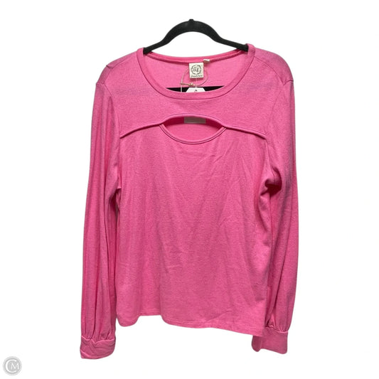 Top Long Sleeve By Clothes Mentor In Pink, Size: Xl