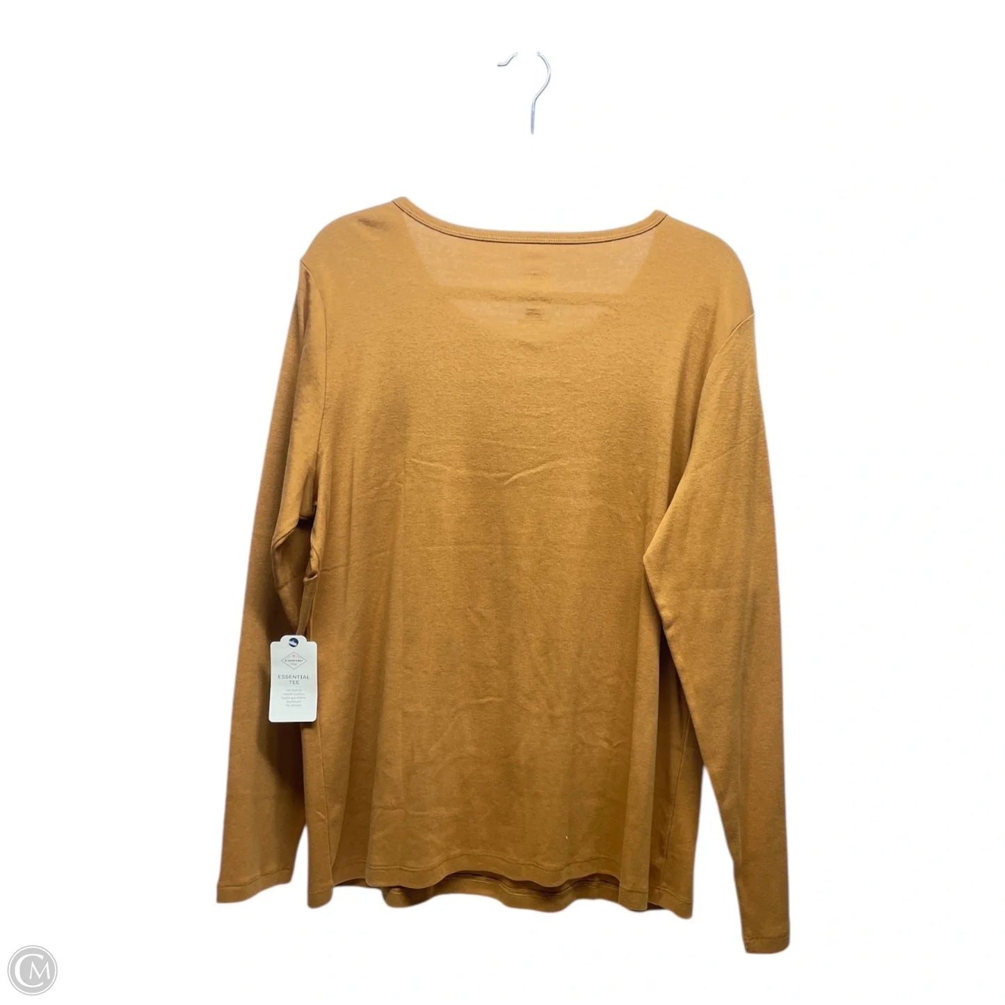 Top Long Sleeve Basic By St Johns Bay In Yellow, Size: Xl