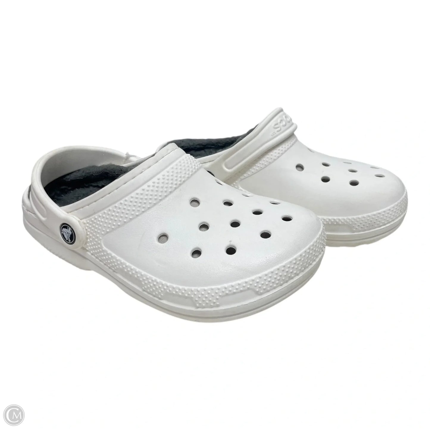 Sandals Flats By Crocs In White, Size: 6
