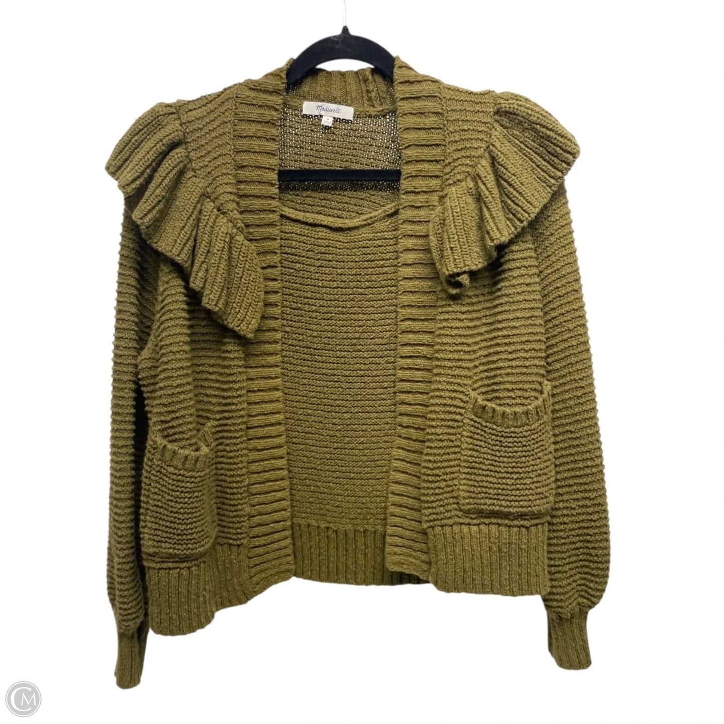 Sweater Cardigan By Madewell In Green, Size: M