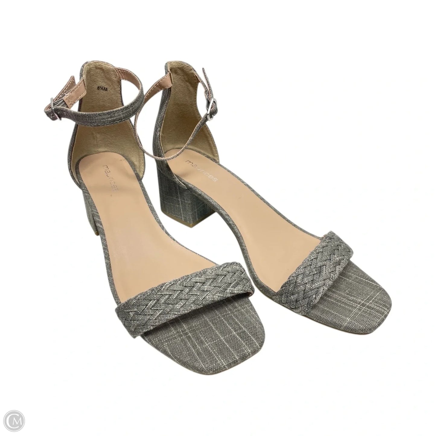 Shoes Heels Block By Maurices In Grey, Size: 8.5