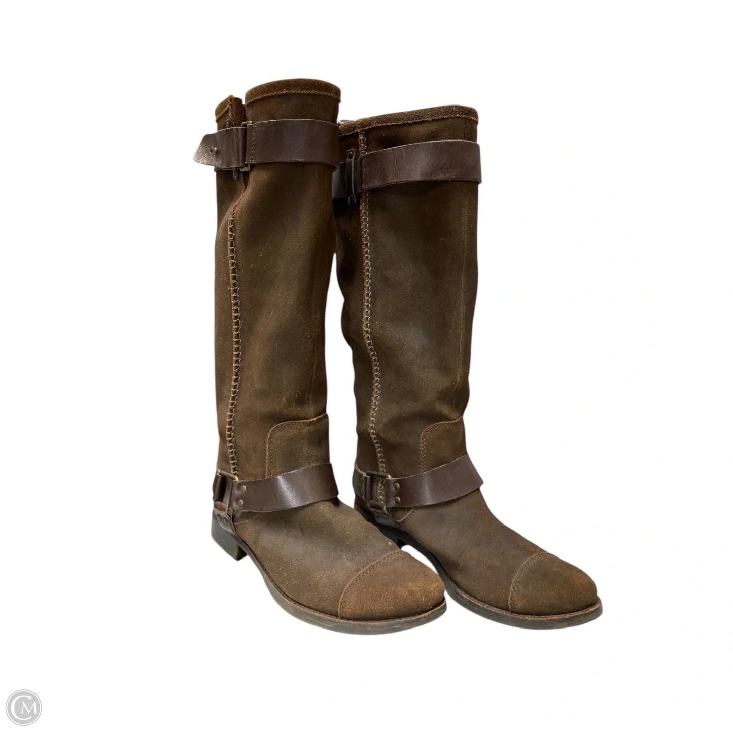 Boots Designer By Ugg In Brown, Size: 9.5