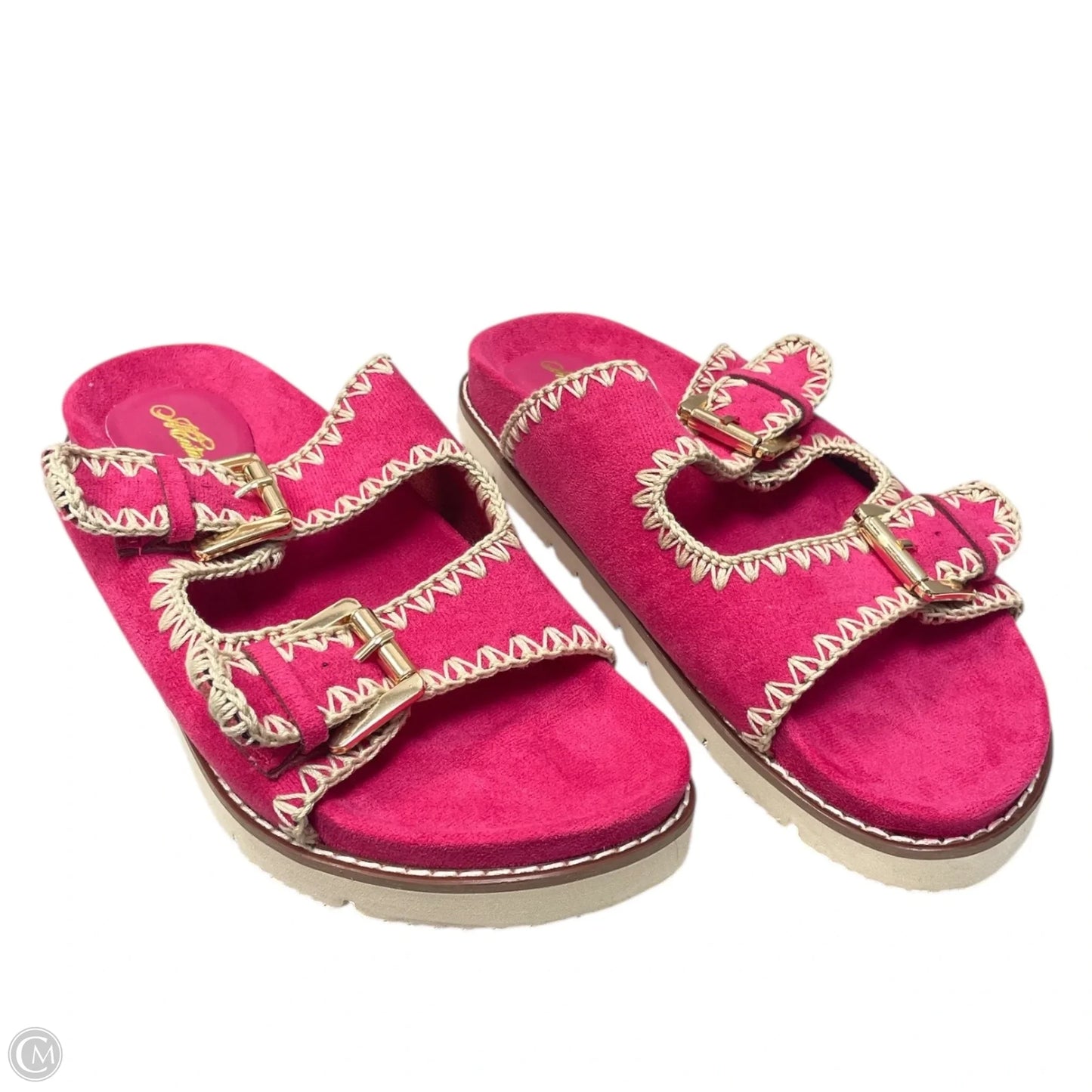 Sandals Flats By Clothes Mentor In Pink, Size: 9