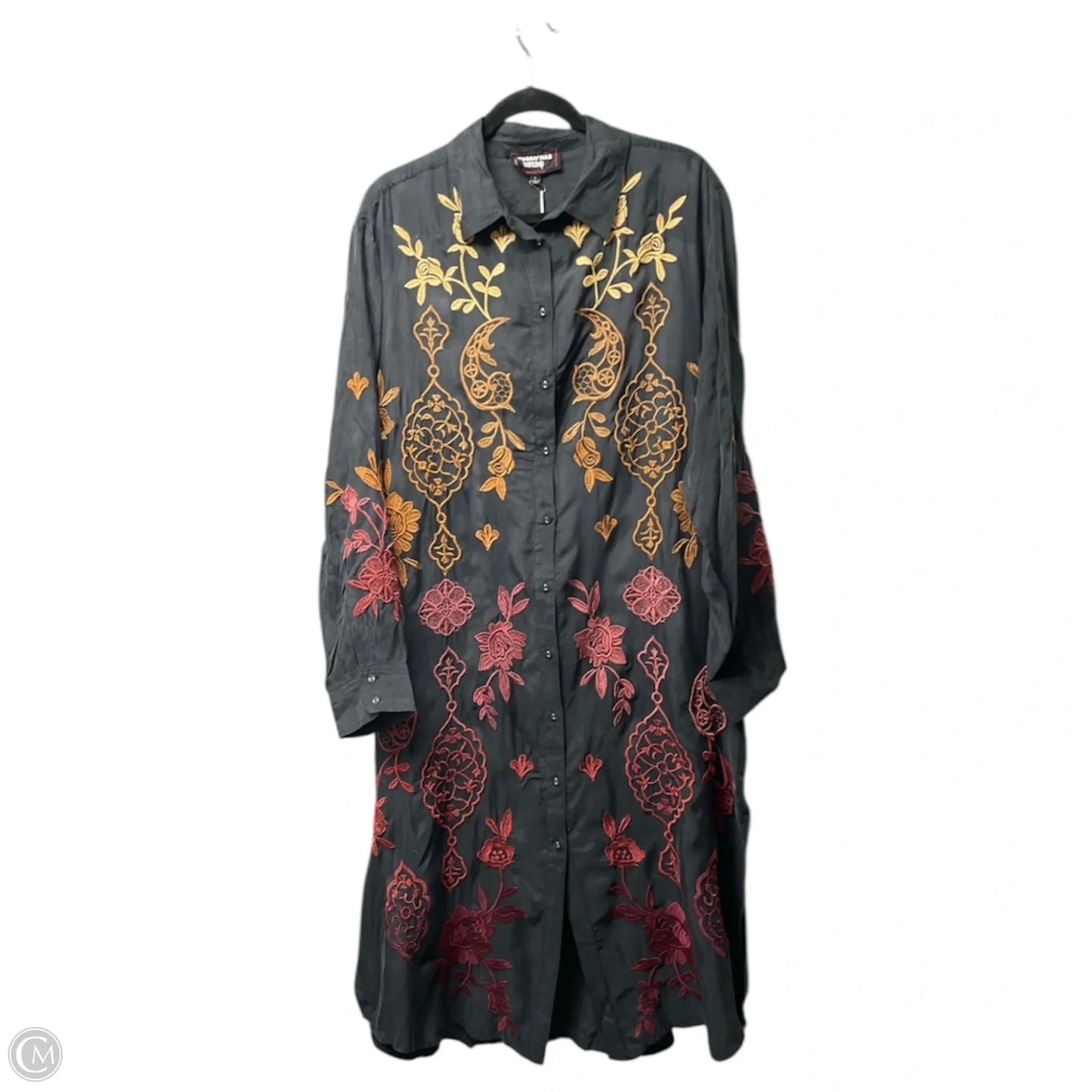 Dress Casual Midi By Johnny Was In Floral Print, Size: L