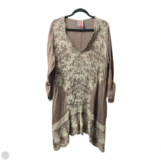 Dress Casual Short By Johnny Was In Brown, Size: M