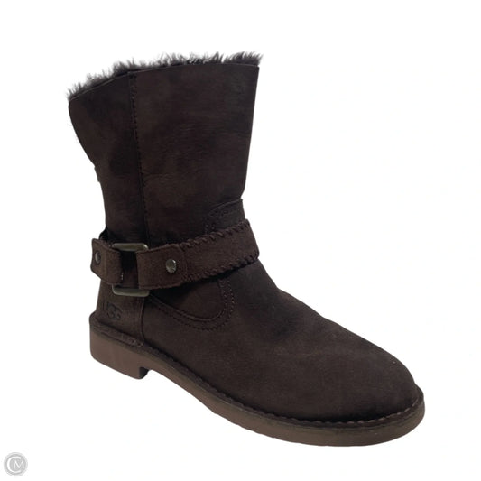 Boots Designer By Ugg In Brown, Size: 7.5