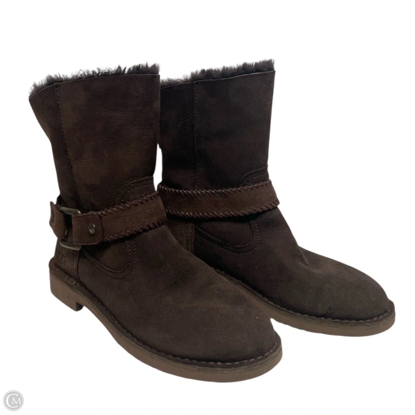 Boots Designer By Ugg In Brown, Size: 7.5