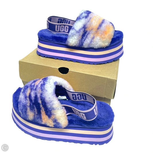 Sandals Designer By Ugg In Purple, Size: 8