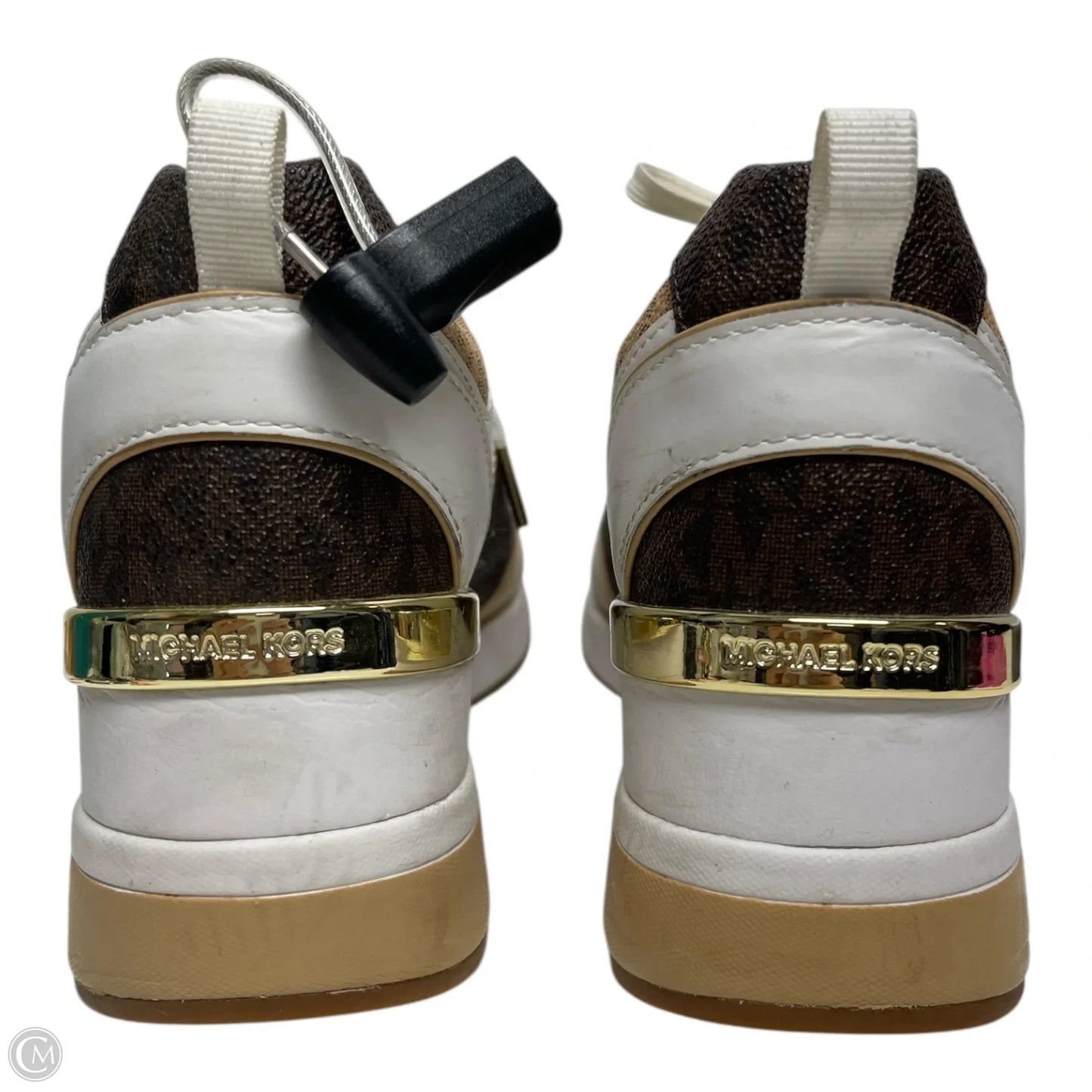 Shoes Sneakers By Michael By Michael Kors In Tan & White, Size: 7