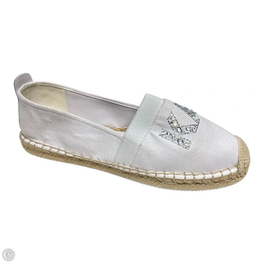 Shoes Designer By Karl Lagerfeld In Tan & White, Size: 11