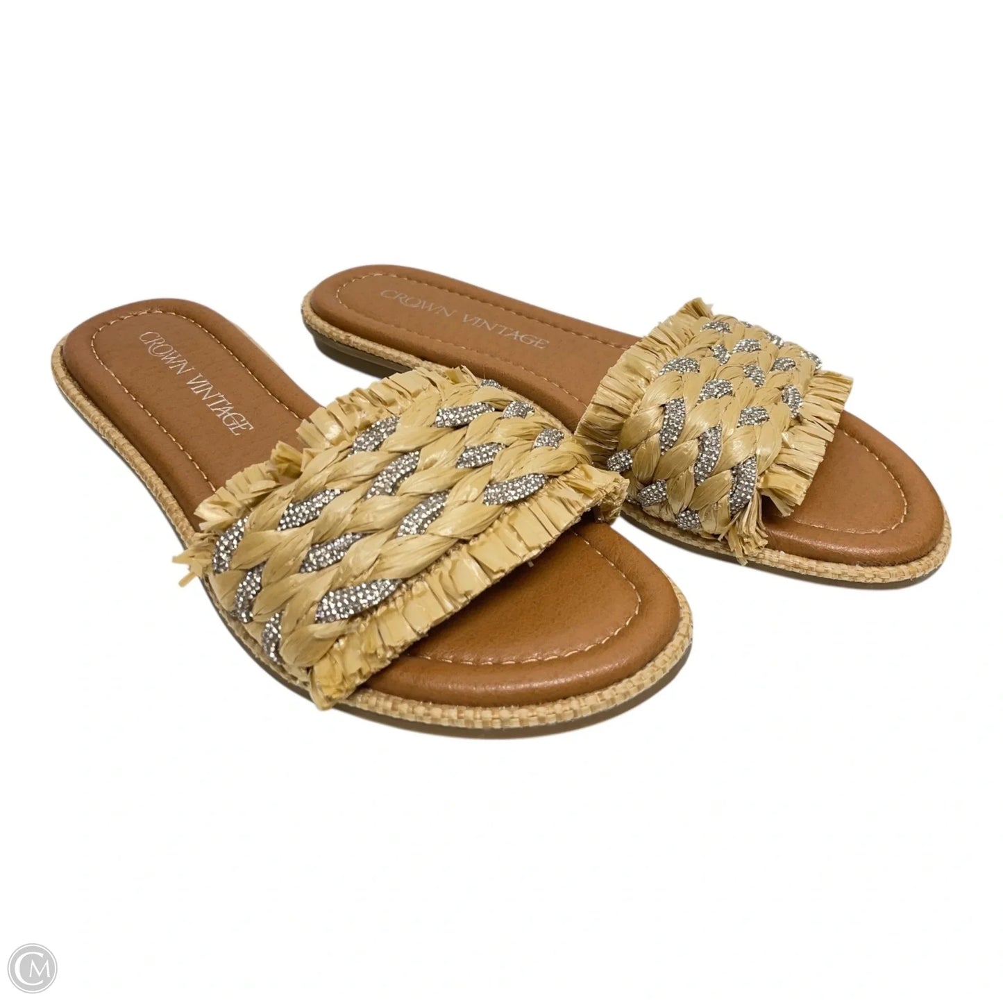Sandals Flats By Crown Vintage In Tan, Size: 6