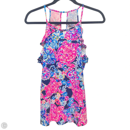 Top Sleeveless Designer By Lilly Pulitzer In Floral Print, Size: L