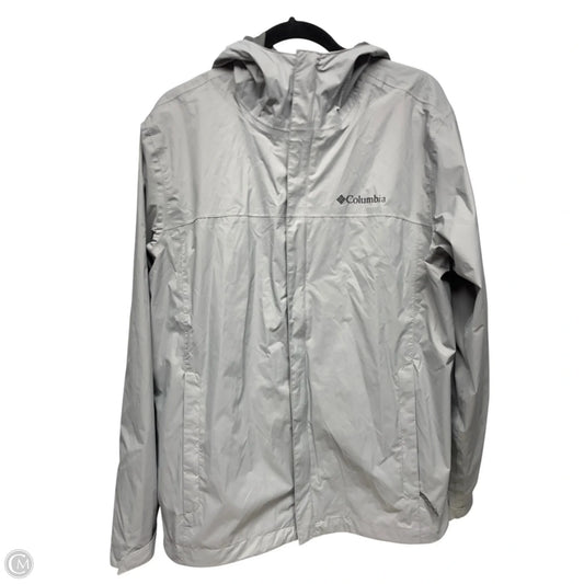 Jacket Windbreaker By Columbia In Grey, Size: M