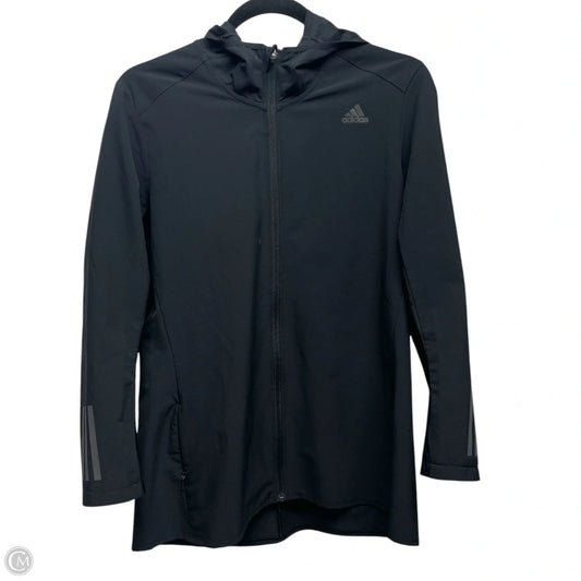 Athletic Jacket By Adidas In Black, Size: L
