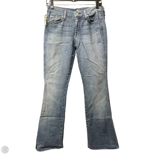 Jeans Boot Cut By 7 For All Mankind In Blue, Size: 4