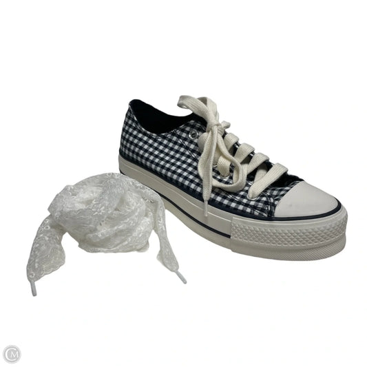 Shoes Sneakers By Converse In Blue & White, Size: 9